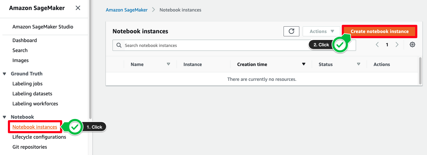 Notebook Instance Create